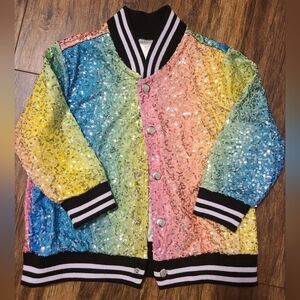 Weissman Rainbow Sequin Jacket